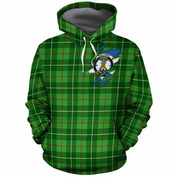 Galloway Clan Crest In Me Tartan Cotton Hoodie Scotland Flag Style