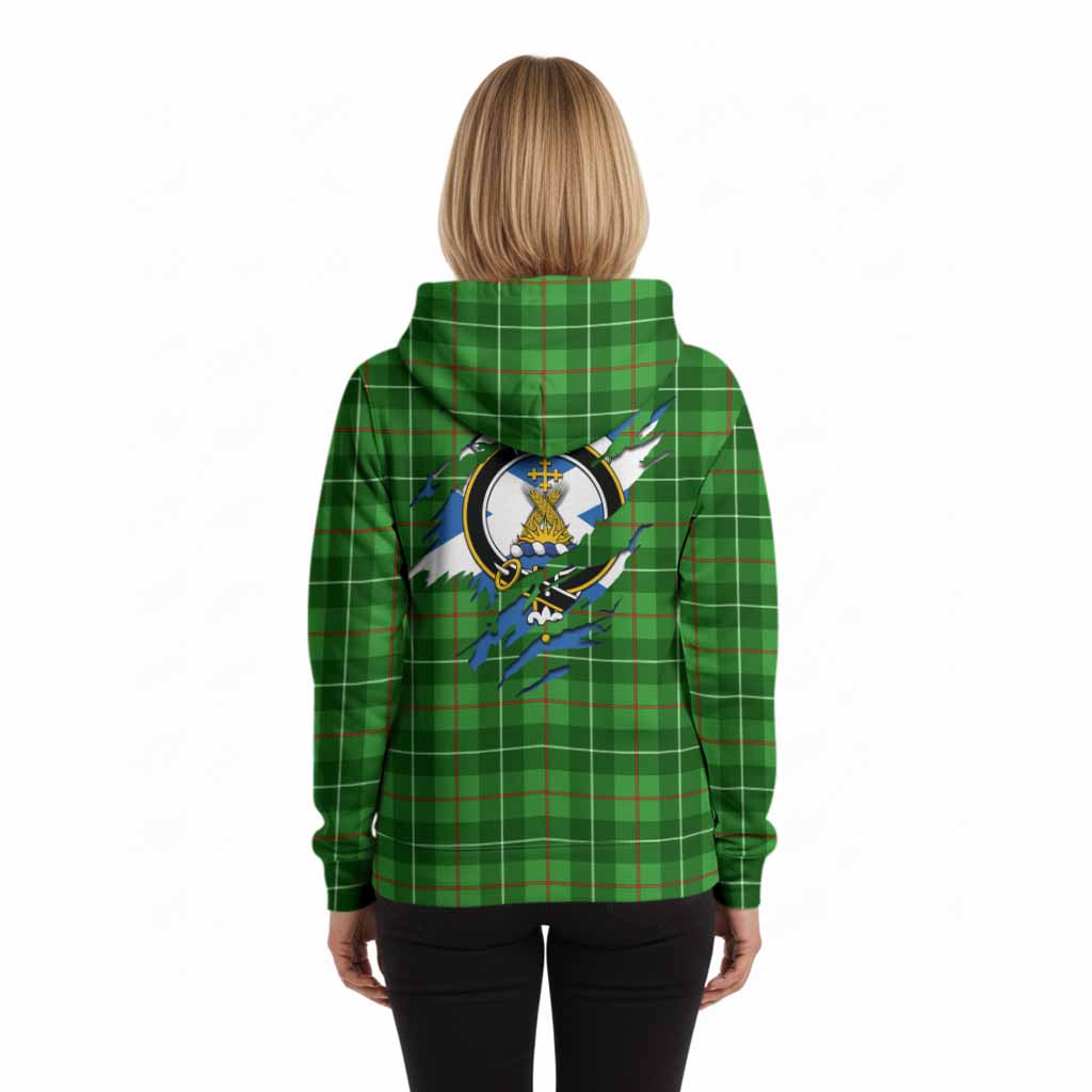 Galloway Clan Crest In Me Tartan Hoodie Scotland Flag Style
