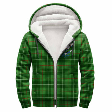Galloway Clan Crest In Me Tartan Sherpa Hoodie Scotland Flag Style