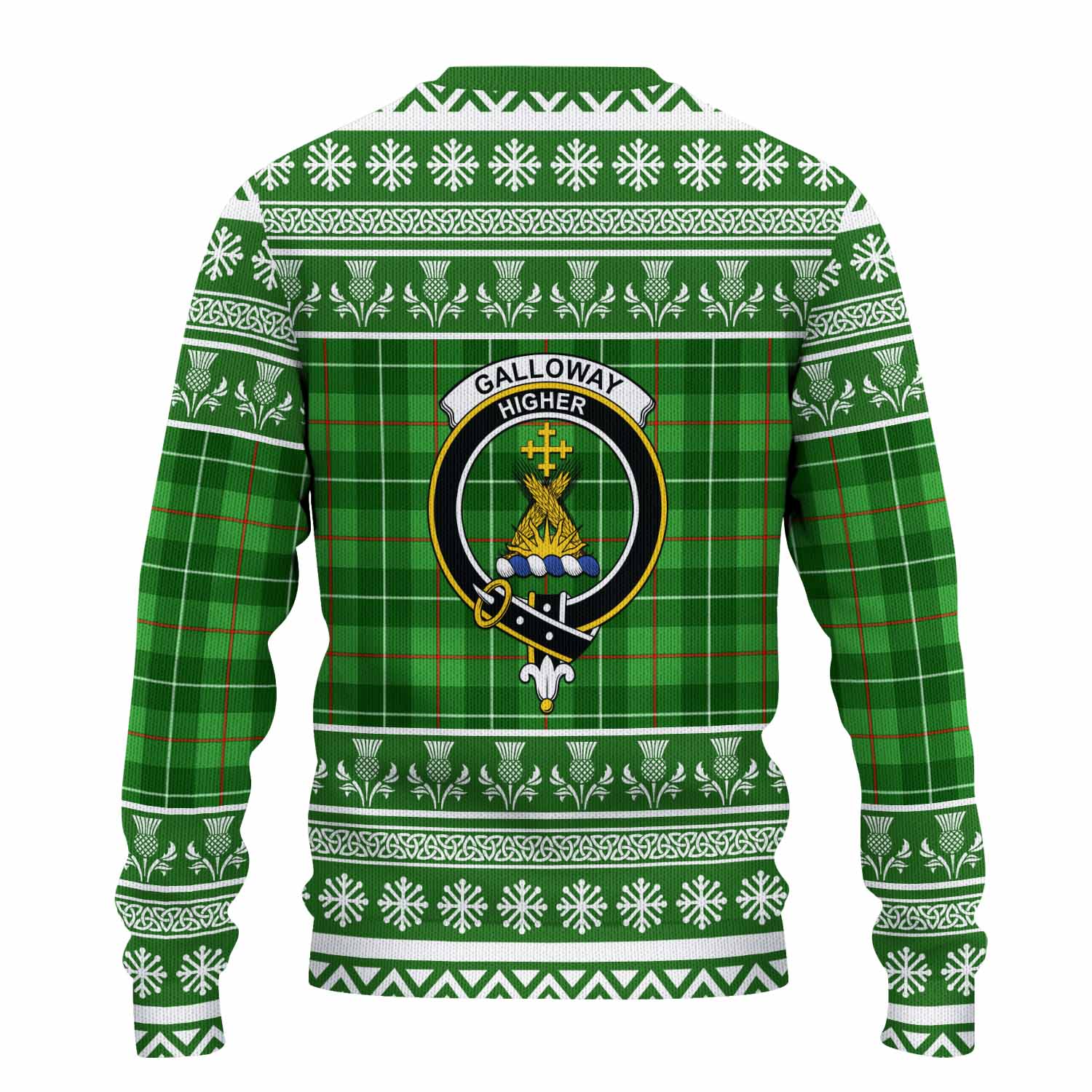 Galloway Clan Tartan Christmas Ugly Sweater with Family Crest - Tartan Vibes Clothing