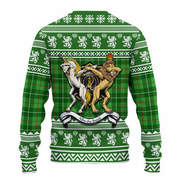 Galloway Clan Tartan Crest Christmas Ugly Sweater Coat of Arms Funny Style