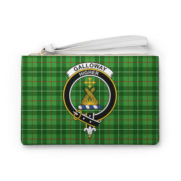 Galloway Family Crest Tartan Clutch Bag