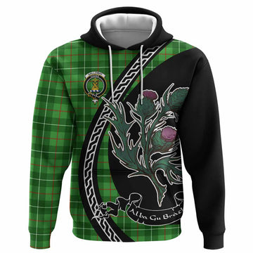 Galloway Family Crest Tartan Hoodie Alba Thistle Inspired