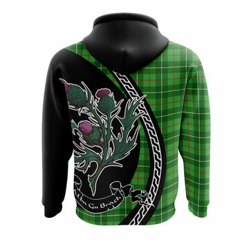 Galloway Family Crest Tartan Hoodie Alba Thistle Inspired