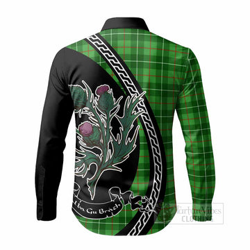 Galloway Family Crest Tartan Long Sleeve Button Shirts Alba Thistle Inspired