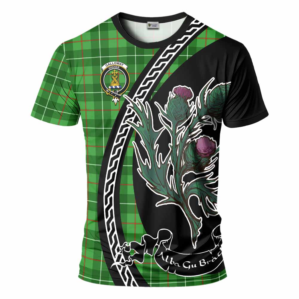 Galloway Family Crest Tartan T-Shirt Alba Thistle Inspired - Tartan Vibes Clothing