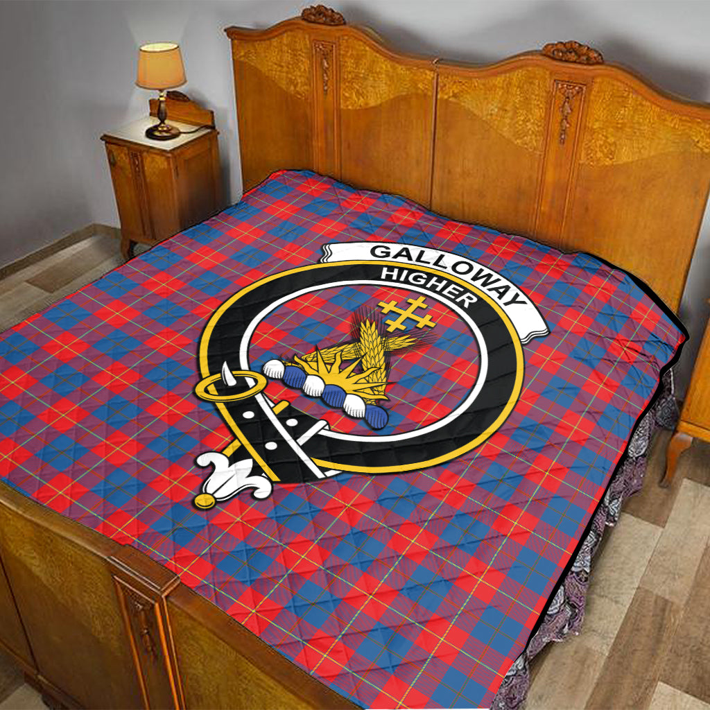 galloway-red-tartan-quilt-with-family-crest