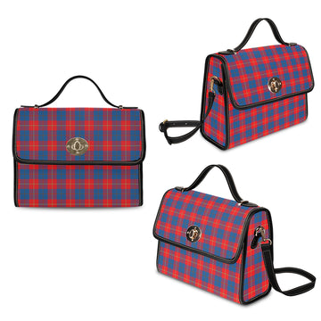 galloway-red-tartan-leather-strap-waterproof-canvas-bag