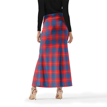 Galloway Red Tartan Womens Full Length Skirt