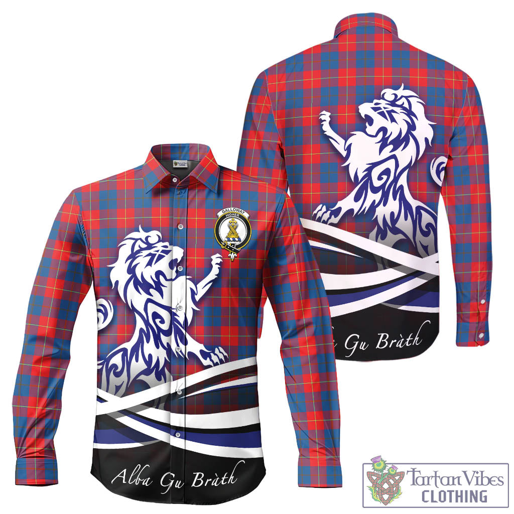 galloway-red-tartan-long-sleeve-button-up-shirt-with-alba-gu-brath-regal-lion-emblem