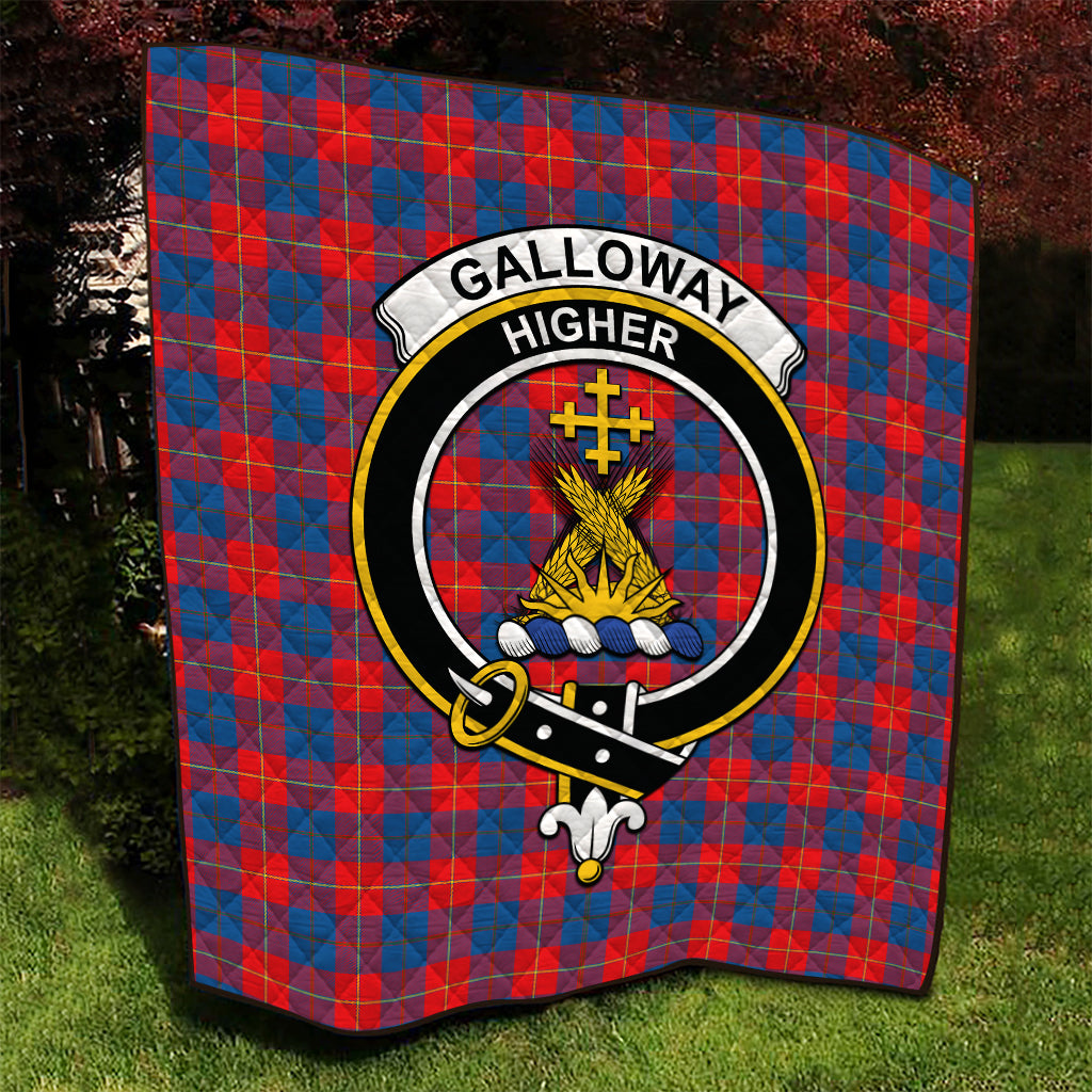 galloway-red-tartan-quilt-with-family-crest