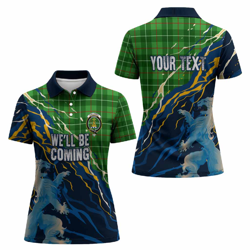Galloway Scotland Tartan Women Polo Shirt WC2026 Football - We'll Be Coming