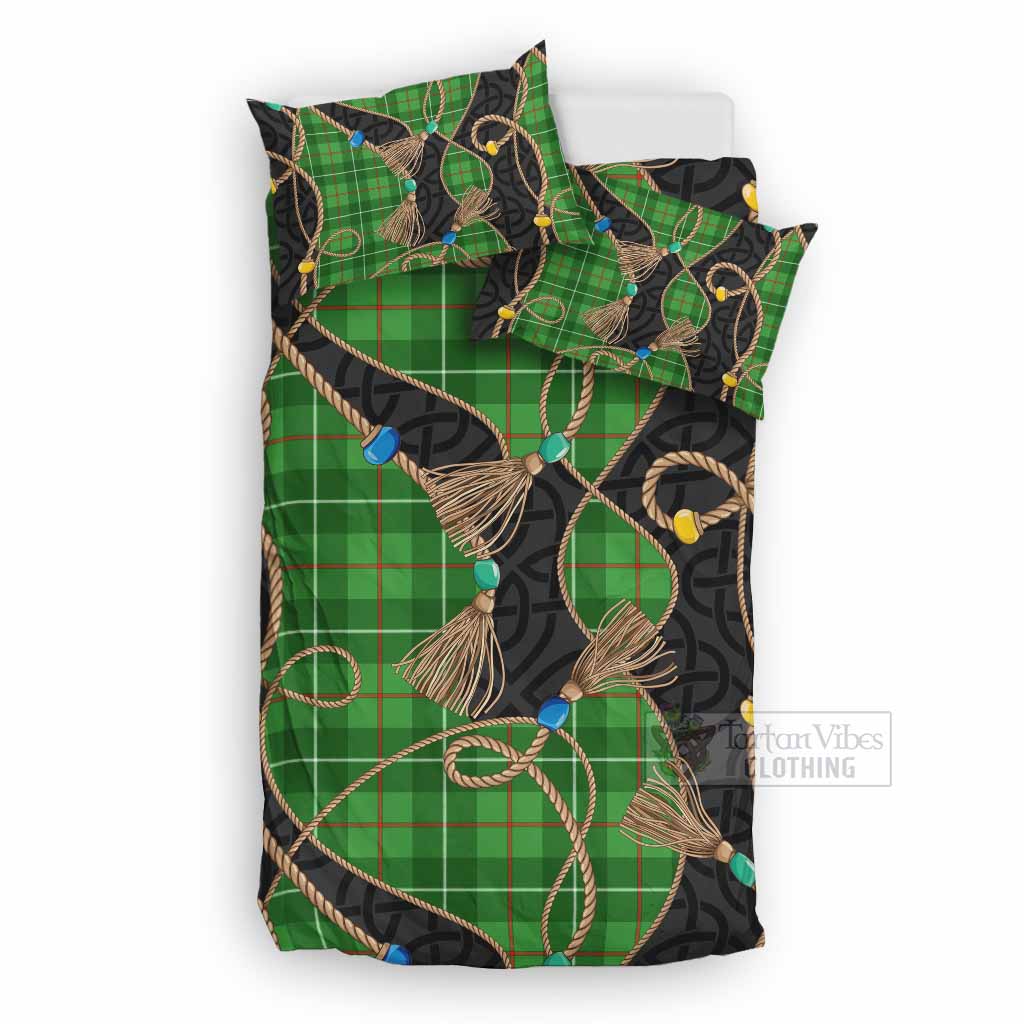 Galloway Scottish Tartan Twisted Ropes Stylized Bedding Set UK Bedding Set UK Double 79*79 inch - Tartan Vibes Clothing