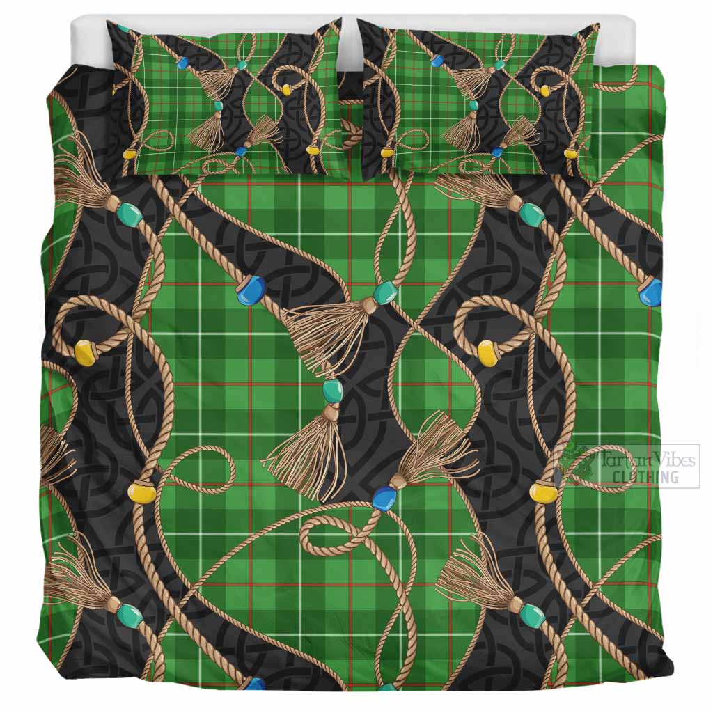 Galloway Scottish Tartan Twisted Ropes Stylized Bedding Set UK Bedding Set UK Super King 104*94 inch - Tartan Vibes Clothing