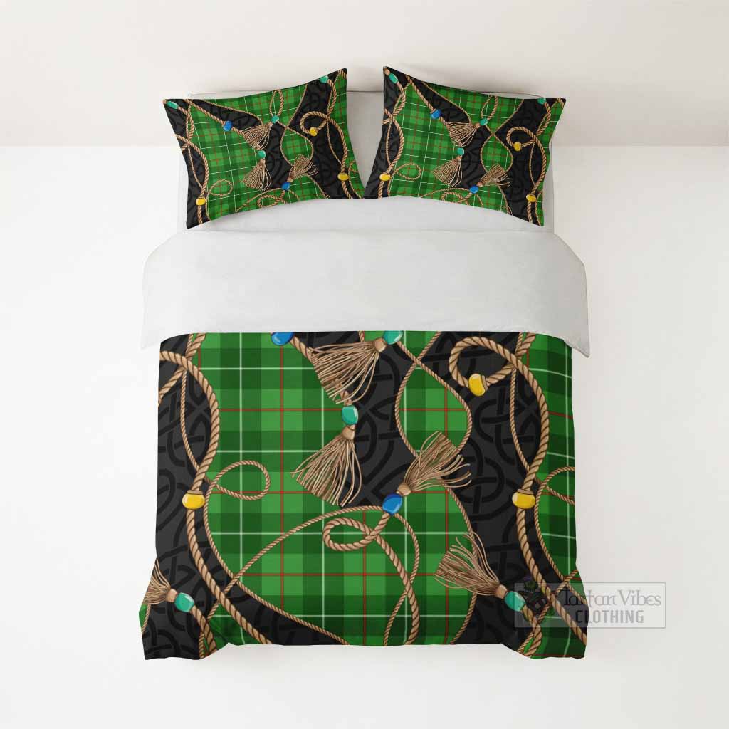 Galloway Scottish Tartan Twisted Ropes Stylized Bedding Set - Tartan Vibes Clothing
