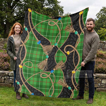 Galloway Scottish Tartan Twisted Ropes Stylized Blanket - Tartan Vibes Clothing