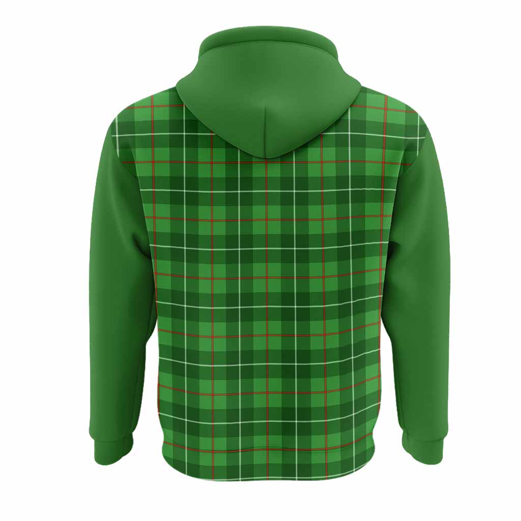 Galloway Tartan Accent Hoodie with Family Crest