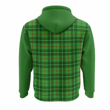 Galloway Tartan Accent Hoodie with Family Crest