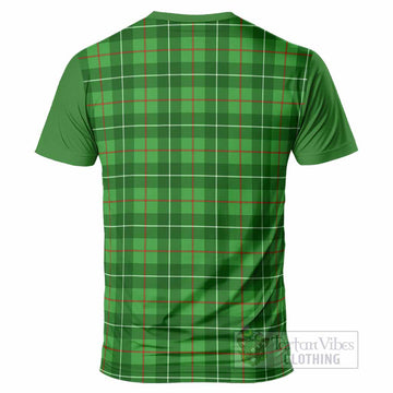 Galloway Tartan Accent T-Shirt with Family Crest