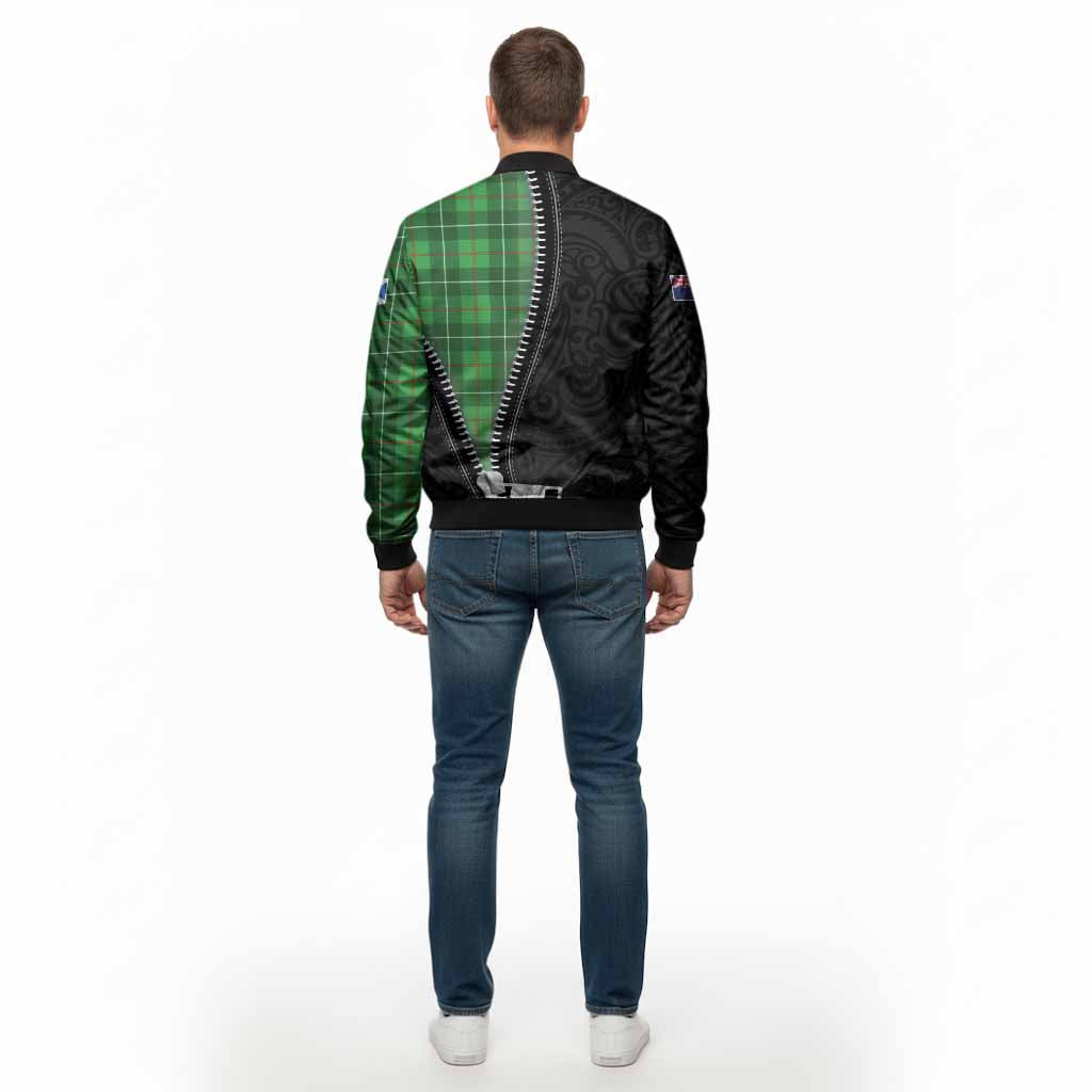 Galloway Tartan Bomber Jacket New Zealand Pattern Unique Zipper Stylized