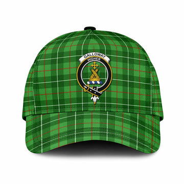 Galloway Tartan Classic Cap with Family Crest