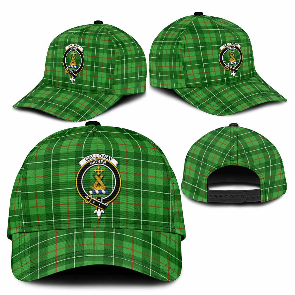 Galloway Tartan Classic Cap with Family Crest