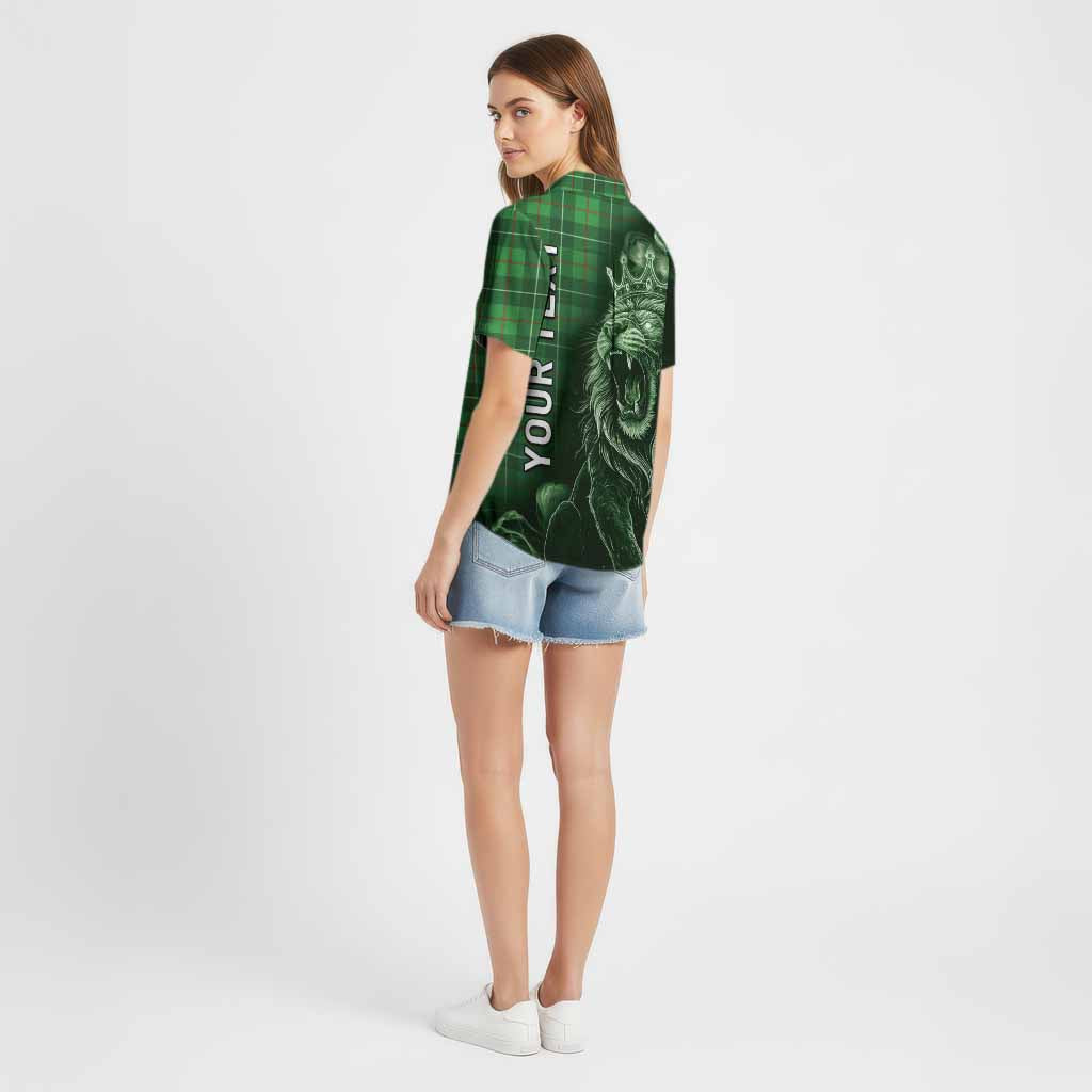 Galloway Tartan Cotton Hawaiian Shirt Roaring Lion Heritage