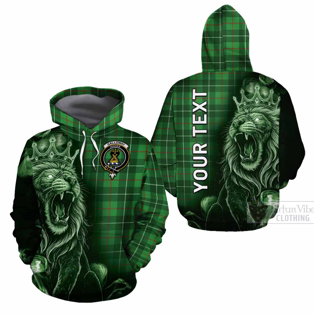 Galloway Tartan Cotton Hoodie Roaring Lion Heritage