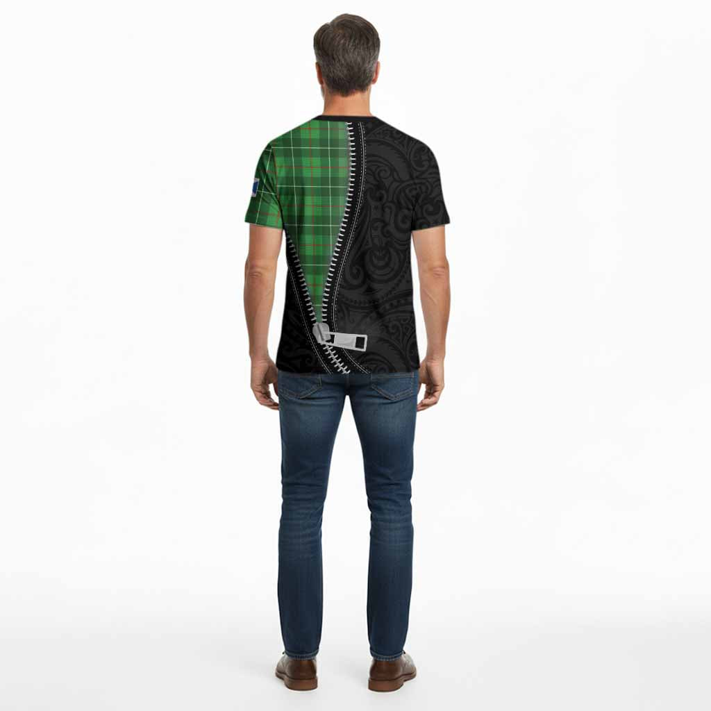 Galloway Tartan Cotton T-shirt New Zealand Pattern Unique Zipper Stylized