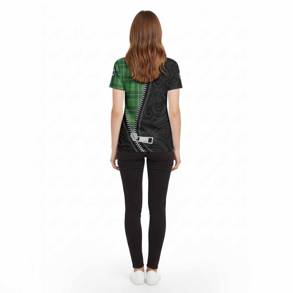 Galloway Tartan Cotton T-shirt New Zealand Pattern Unique Zipper Stylized