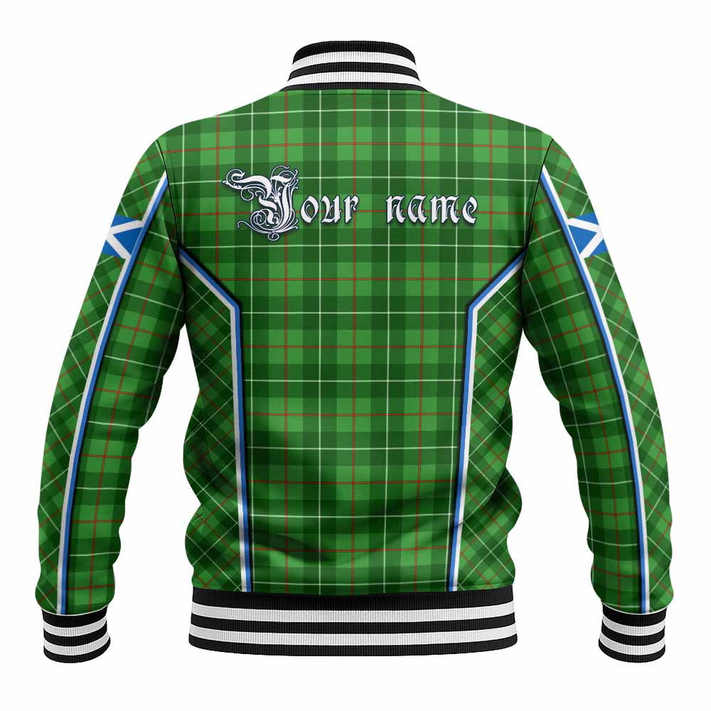 Galloway Tartan Crest Baseball Jacket Scotland Coat of Arm Flag Style - Tartan Vibes Clothing