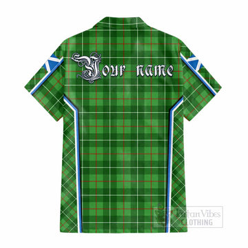 Galloway Tartan Crest Cotton Hawaiian Shirt Scotland Coat of Arm Flag Style - Tartan Vibes Clothing