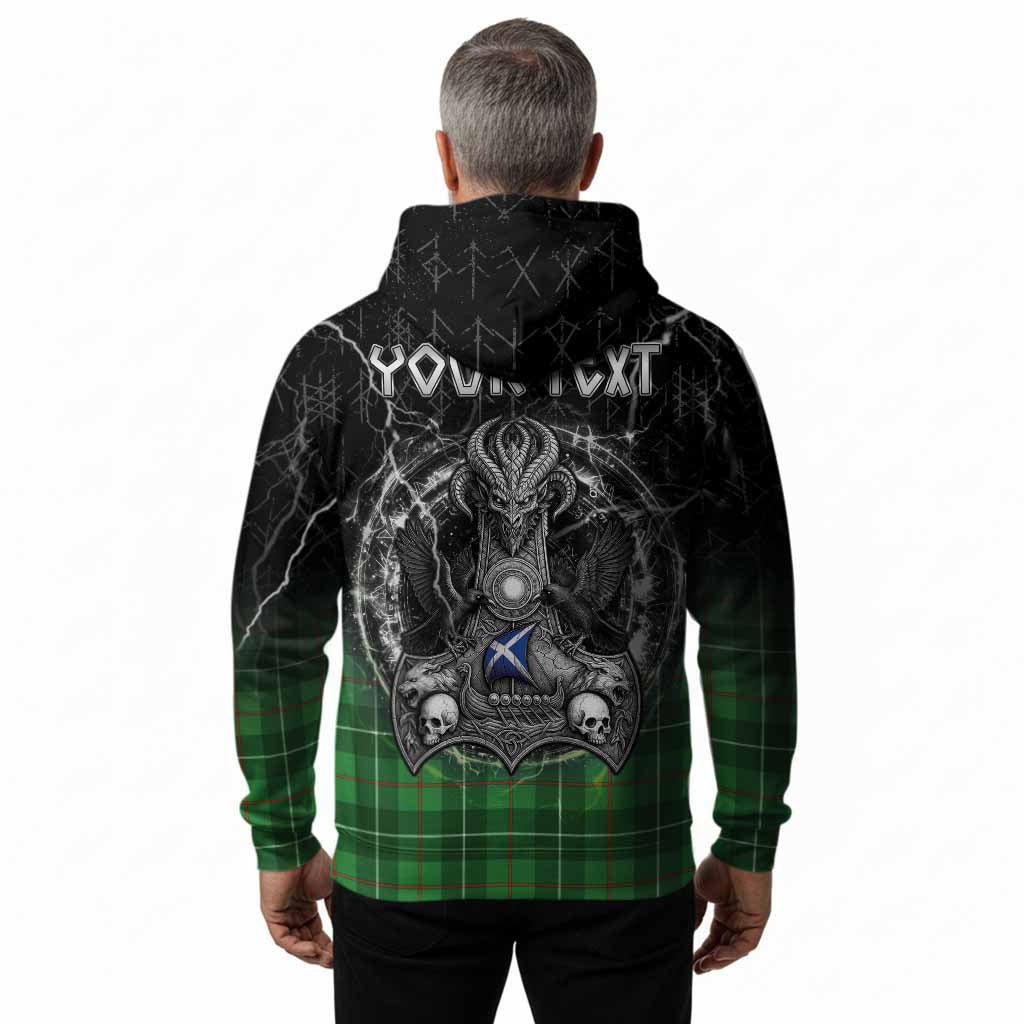 Galloway Tartan Crest Hoodie Celtic Odin's Raven Legacy