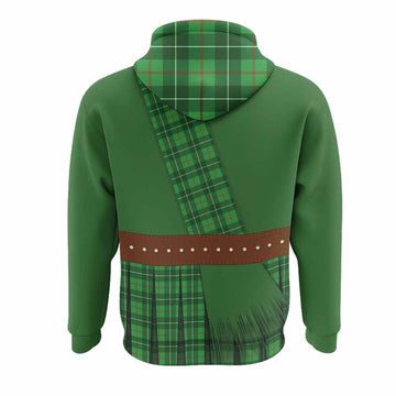 Galloway Tartan Crest Hoodie Kilt Costume Style