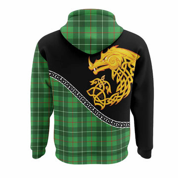 Galloway Tartan Crest Hoodie Legendary Dragon Knot Half Style