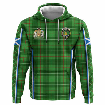 Galloway Tartan Crest Hoodie Scotland Coat of Arm Flag Style - Tartan Vibes Clothing
