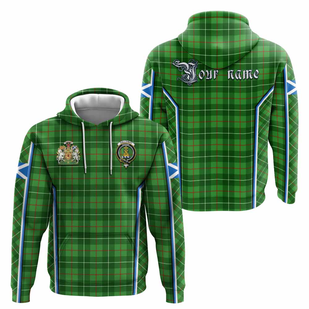 Galloway Tartan Crest Hoodie Scotland Coat of Arm Flag Style - Tartan Vibes Clothing