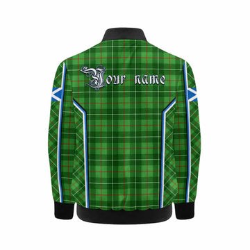 Galloway Tartan Crest Kid Bomber Jacket Scotland Coat of Arm Flag Style - Tartan Vibes Clothing
