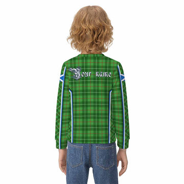 Galloway Tartan Crest Kid Knitted Sweatshirt Scotland Coat of Arm Flag Style - Tartan Vibes Clothing