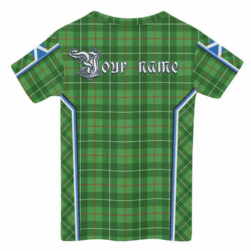 Galloway Tartan Crest Kid T-shirt Scotland Coat of Arm Flag Style - Tartan Vibes Clothing
