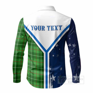Galloway Tartan Crest Long Sleeve Button Shirts Scottish-American Heritage