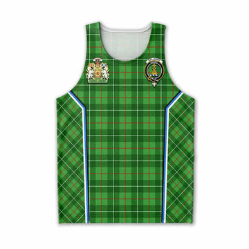 Galloway Tartan Crest Men Tank Top Scotland Coat of Arm Flag Style