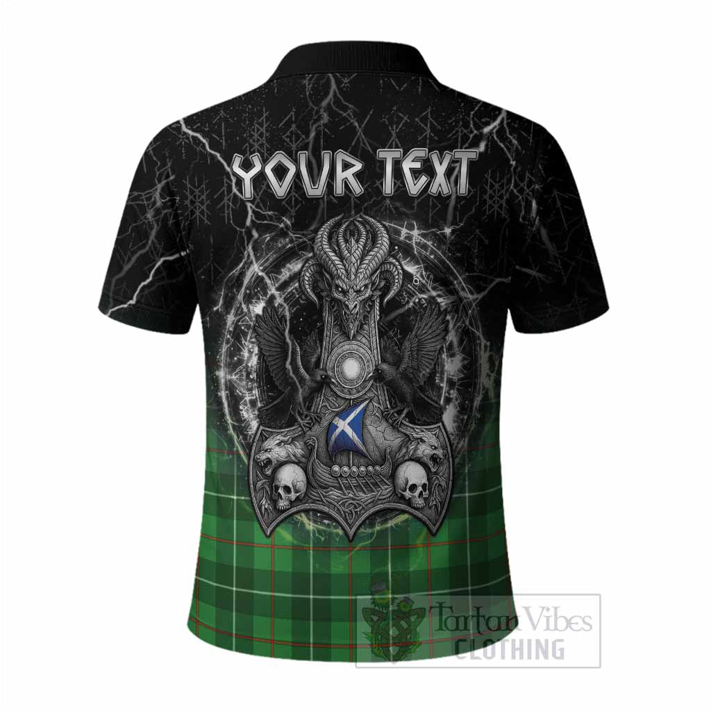 Galloway Tartan Crest Polo Shirt Celtic Odin's Raven Legacy