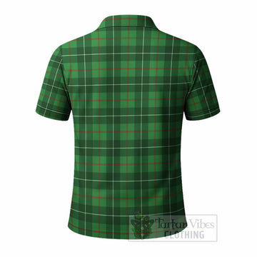 Galloway Tartan Crest Polo Shirt Ferocious Lion Style