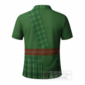 Galloway Tartan Crest Polo Shirt Kilt Costume Style