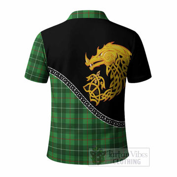 Galloway Tartan Crest Polo Shirt Legendary Dragon Knot Half Style