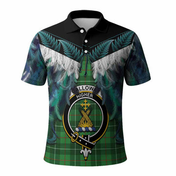 Galloway Tartan Crest Polo Shirt New Zealand Maori Korowai Cloak