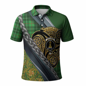 Galloway Tartan Crest Polo Shirt Scottish Triskele Celtic