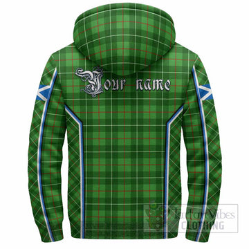 Galloway Tartan Crest Sherpa Hoodie Scotland Coat of Arm Flag Style