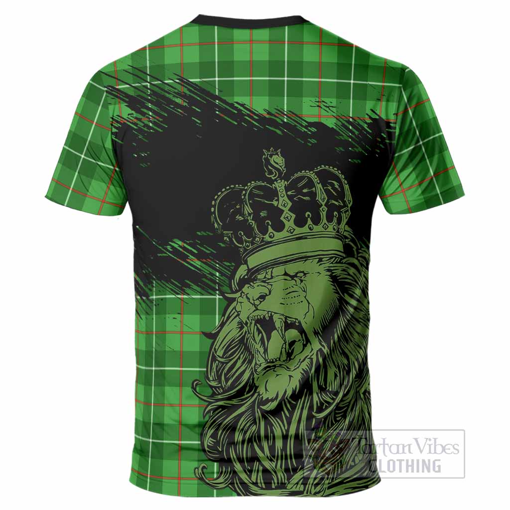 Galloway Tartan Crest T-Shirt Crowned Lion Heritage Style